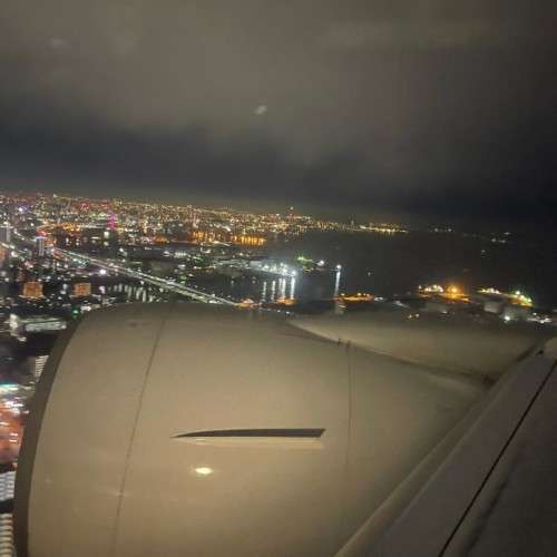 機内からの夜景