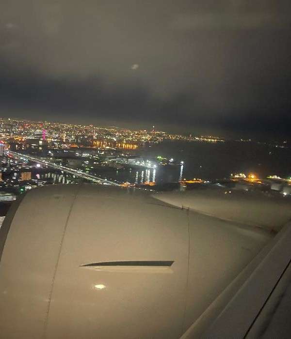 機内からの夜景